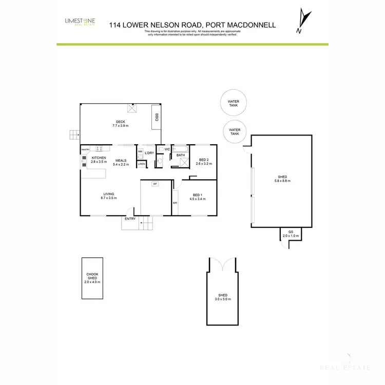 Floorplan of Homely house listing, 114 Lower Nelson Road, Port Macdonnell SA 5291