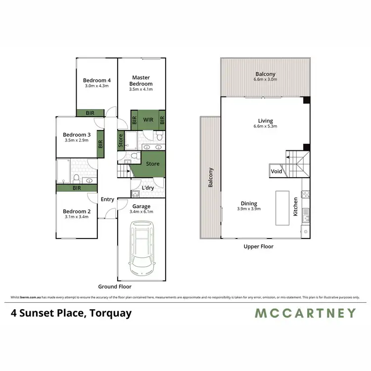 Floorplan of Homely townhouse listing, 4 Sunset Place, Torquay VIC 3228