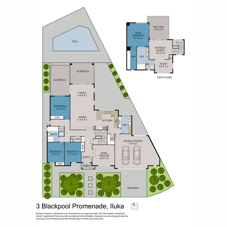 Floorplan of Homely house listing, 3 Blackpool Promenade, Iluka WA 6028