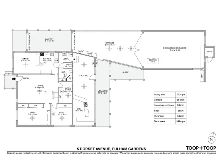 Floorplan of Homely house listing, 5 Dorset Avenue, Fulham Gardens SA 5024