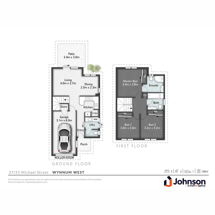 Floorplan of Homely townhouse listing, 27/21 Michael Street, Wynnum West QLD 4178