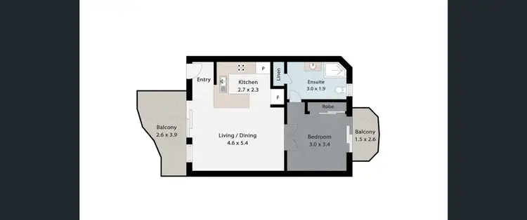 Floorplan of Homely apartment listing, 302/150 Stanhill Drive, Chevron Island QLD 4217