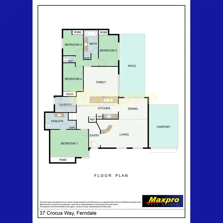 Floorplan of Homely house listing, 37 Crocus Way, Ferndale WA 6148