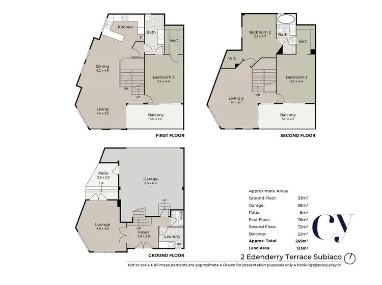 Floorplan of Homely house listing, 2 Edenderry Terrace, Subiaco WA 6008