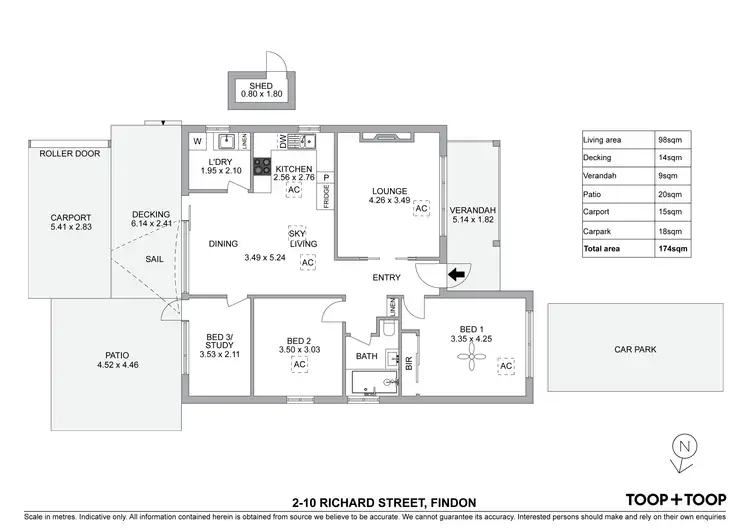 Floorplan of Homely house listing, 2/10 Richard Street, Findon SA 5023