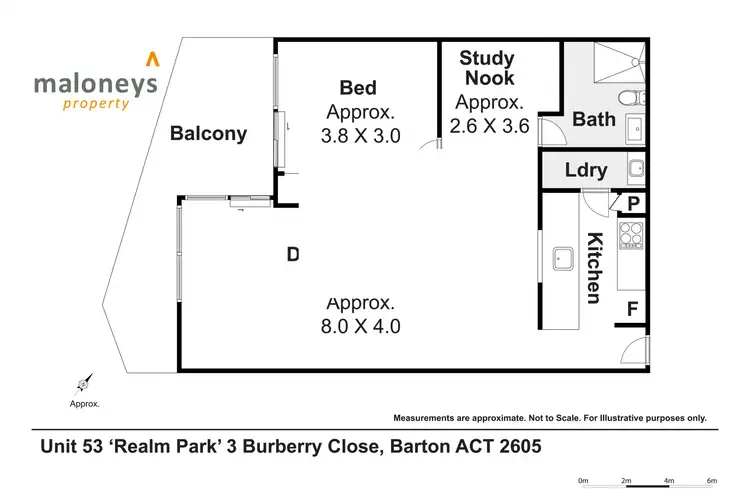 Floorplan of Homely apartment listing, 53/3 Burbury Close, Barton ACT 2600