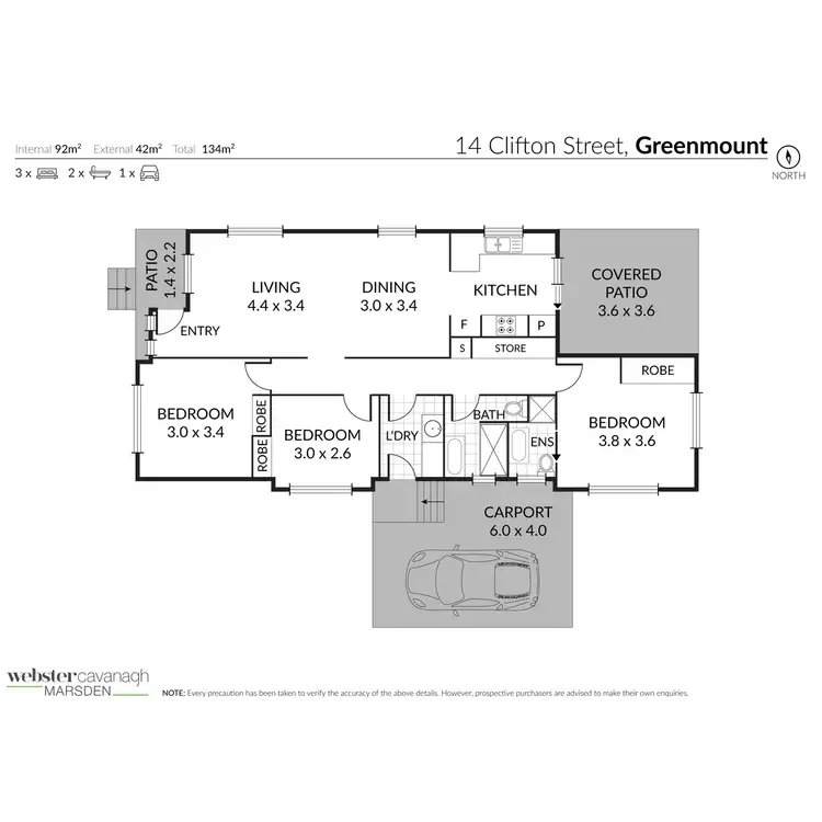 Floorplan of Homely house listing, 14 Clifton Street, Greenmount QLD 4359