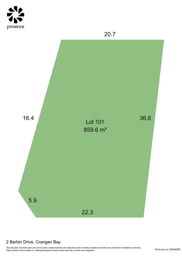 Floorplan of Homely land listing, 2 Barbin Drive, Crangan Bay NSW 2259