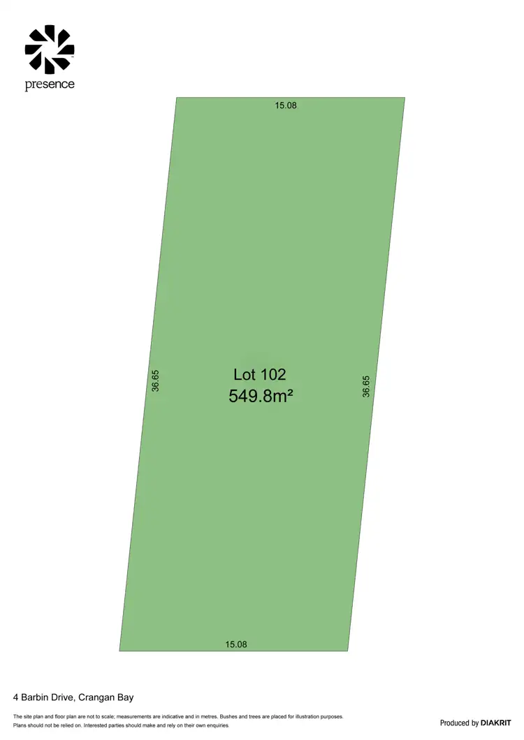 Floorplan of Homely land listing, 4 Barbin Drive, Crangan Bay NSW 2259