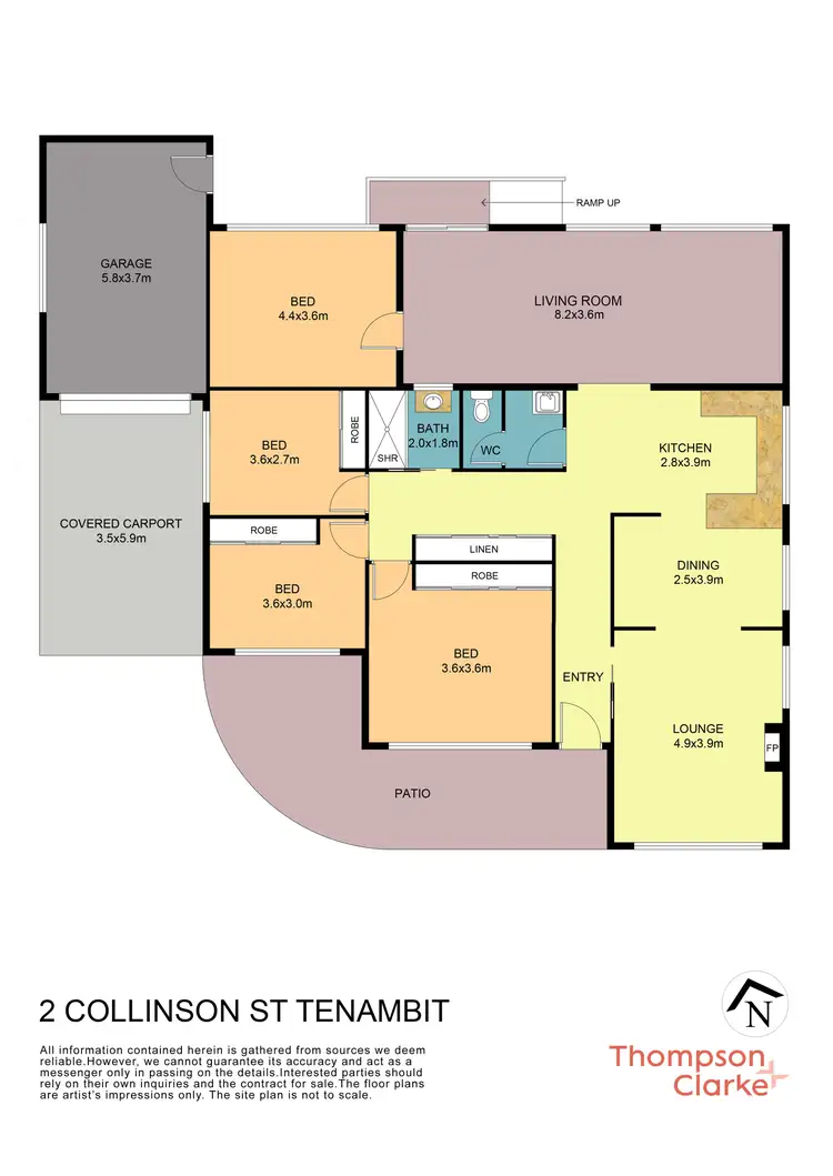 Floorplan of Homely house listing, 2 Collinson Street, Tenambit NSW 2323
