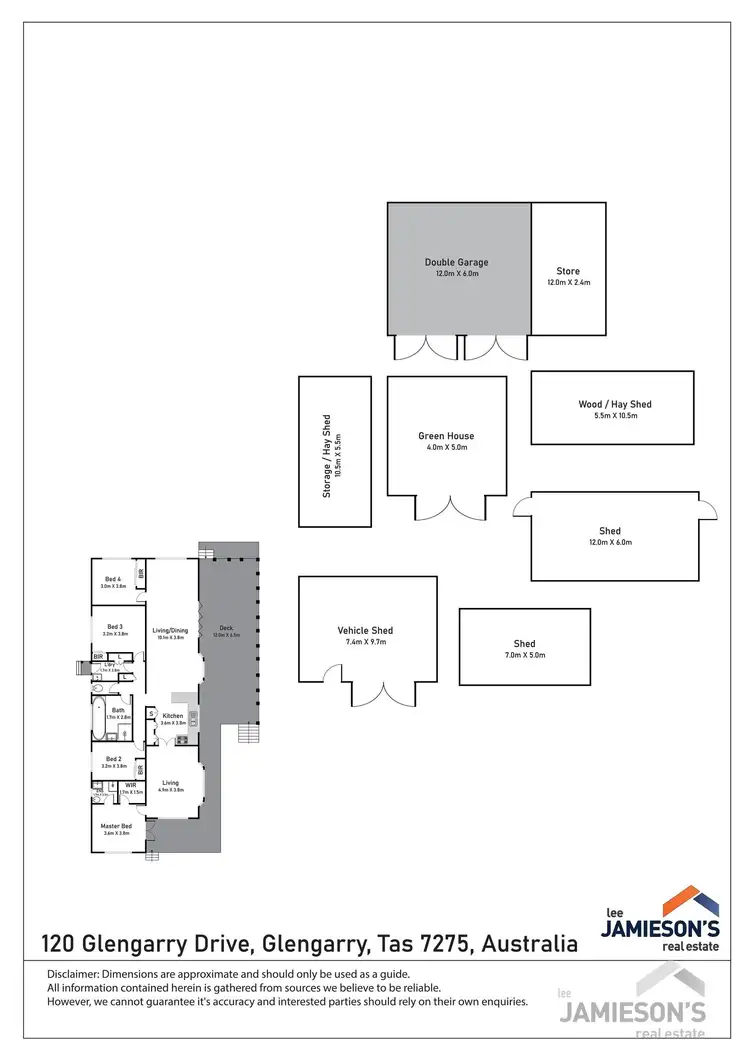 Floorplan of Homely rural property listing, 120 Glengarry Drive, Glengarry TAS 7275