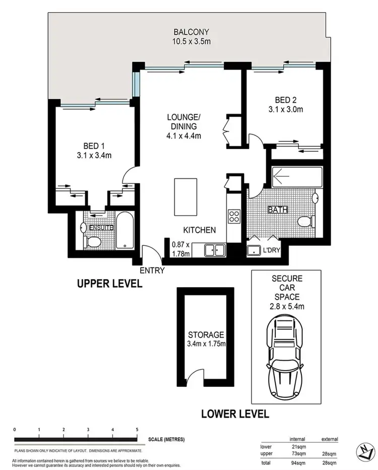 Floorplan of Homely apartment listing, 306/26 Mollison Street, South Brisbane QLD 4101