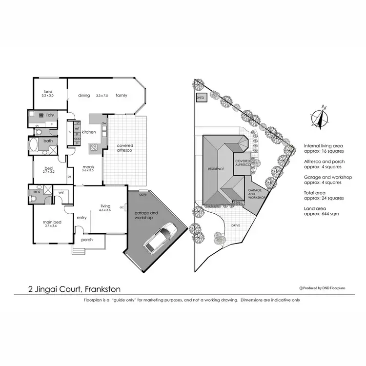 Floorplan of Homely house listing, 2 Jingai Court, Frankston VIC 3199