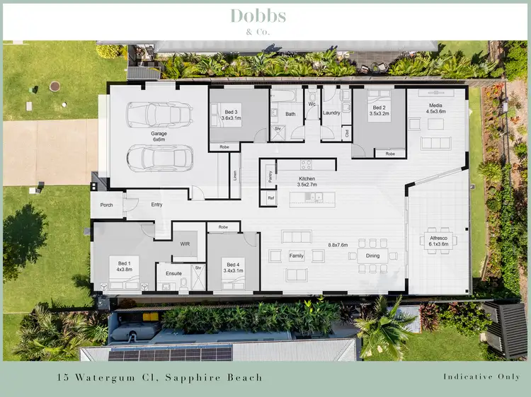 Floorplan of Homely house listing, 15 Watergum Close, Sapphire Beach NSW 2450