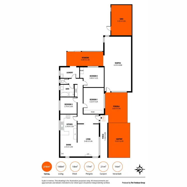 Floorplan of Homely house listing, 1 Jennifer Street, Seaton SA 5023