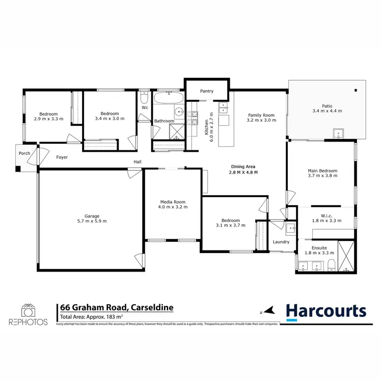 Floorplan of Homely house listing, 66 Graham Road, Carseldine QLD 4034