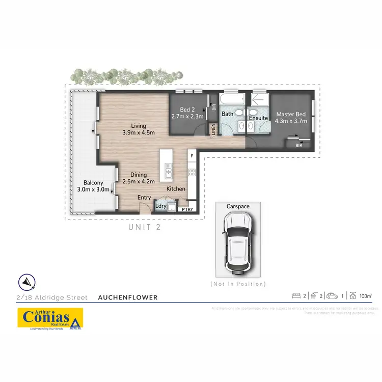 Floorplan of Homely unit listing, 2/18 Aldridge Street, Auchenflower QLD 4066