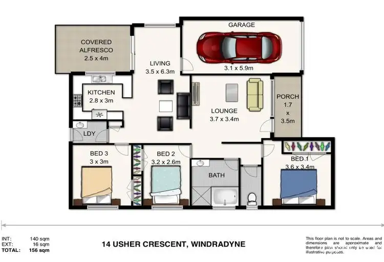 Floorplan of Homely house listing, 14 Ussher Crescent, Windradyne NSW 2795