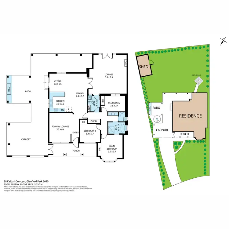 Floorplan of Homely house listing, 38 Kaldari Crescent, Glenfield Park NSW 2650