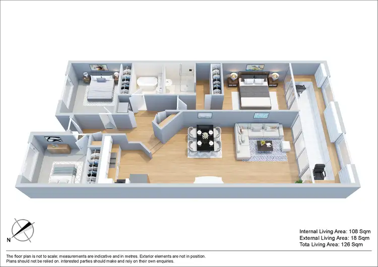 Floorplan of Homely unit listing, 325/38 Warner Street, Fortitude Valley QLD 4006