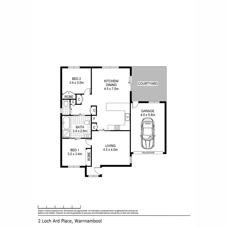 Floorplan of Homely house listing, 2 Loch Ard Place, Warrnambool VIC 3280