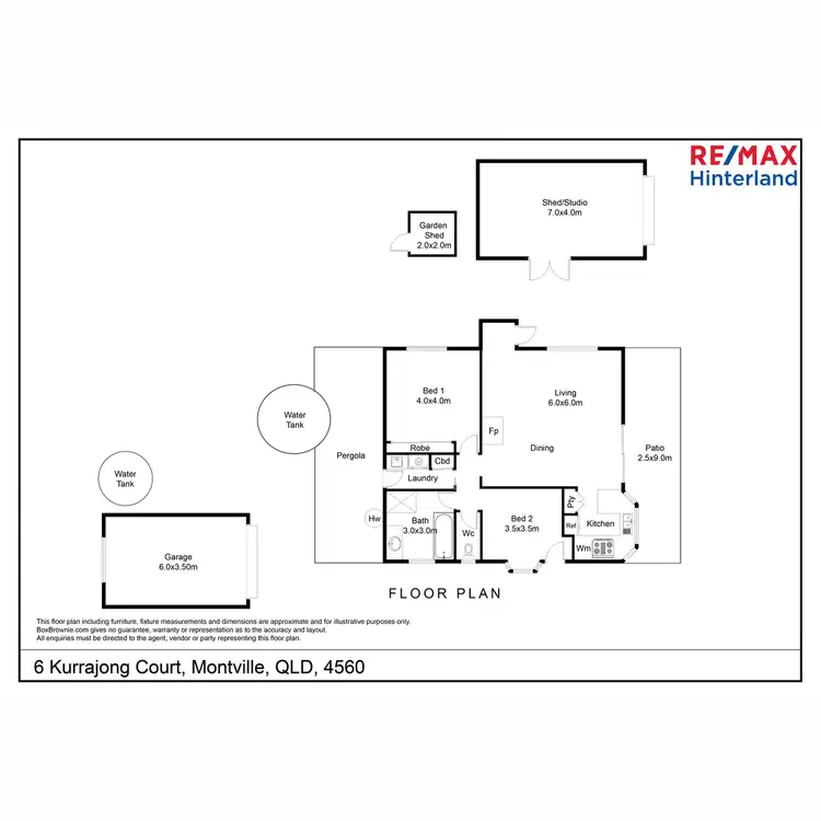 Floorplan of Homely house listing, 6 Kurrajong Court, Montville QLD 4560