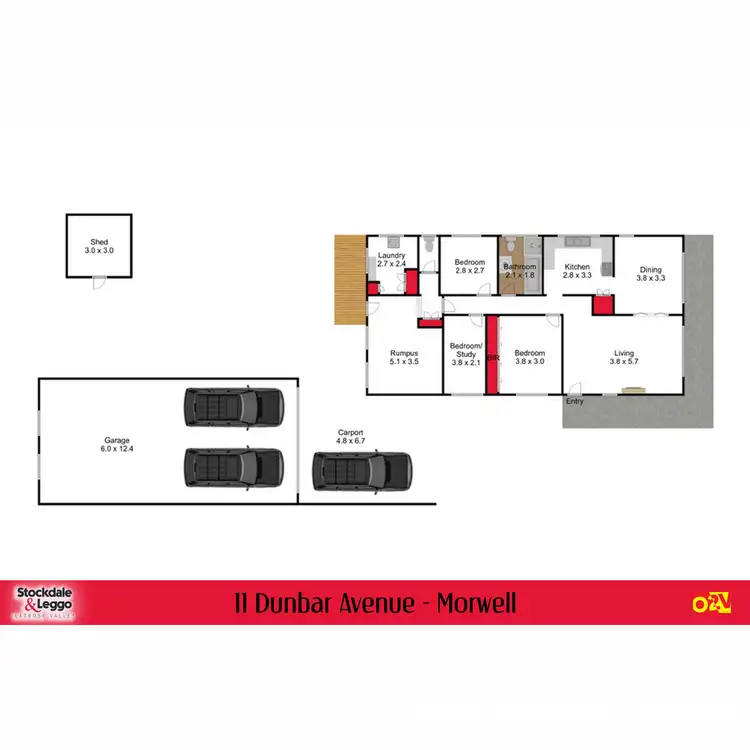 Floorplan of Homely house listing, 11 Dunbar Avenue, Morwell VIC 3840
