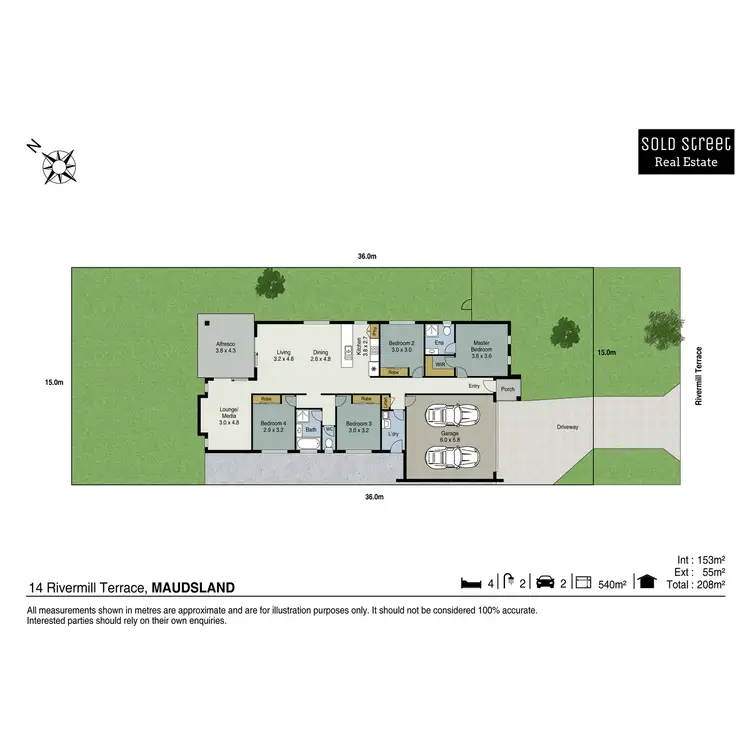 Floorplan of Homely house listing, 14 Rivermill Terrace, Maudsland QLD 4210