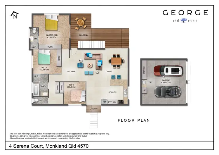 Floorplan of Homely house listing, 4 Serena Court, Monkland QLD 4570