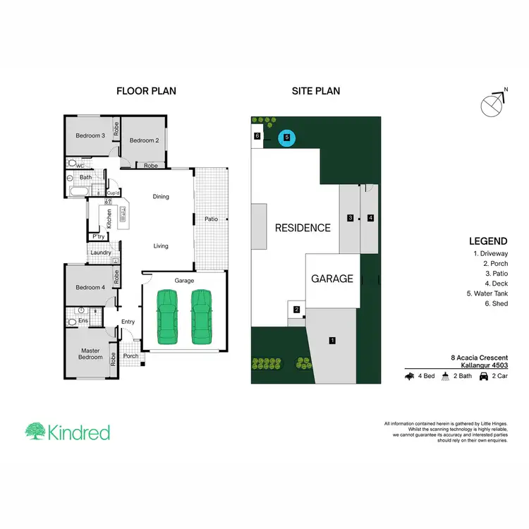 Floorplan of Homely house listing, 8 Acacia Crescent, Kallangur QLD 4503