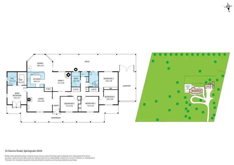 Floorplan of Homely rural property listing, 25 Dunns Road, Springvale NSW 2650