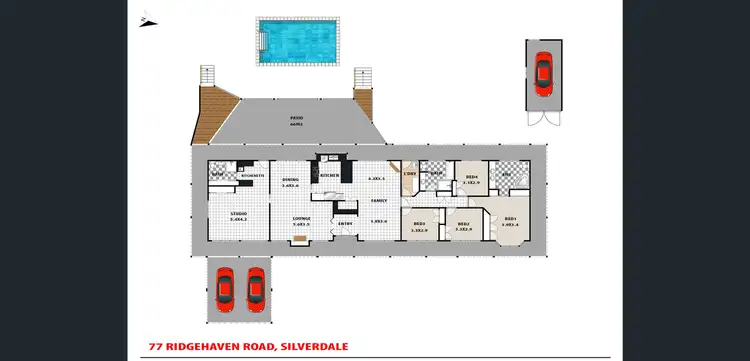 Floorplan of Homely house listing, 77 Ridgehaven Road, Silverdale NSW 2752