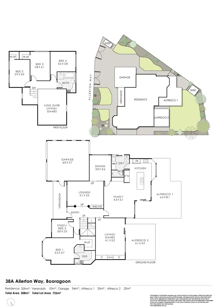 Floorplan of Homely house listing, 38A Allerton Way, Booragoon WA 6154