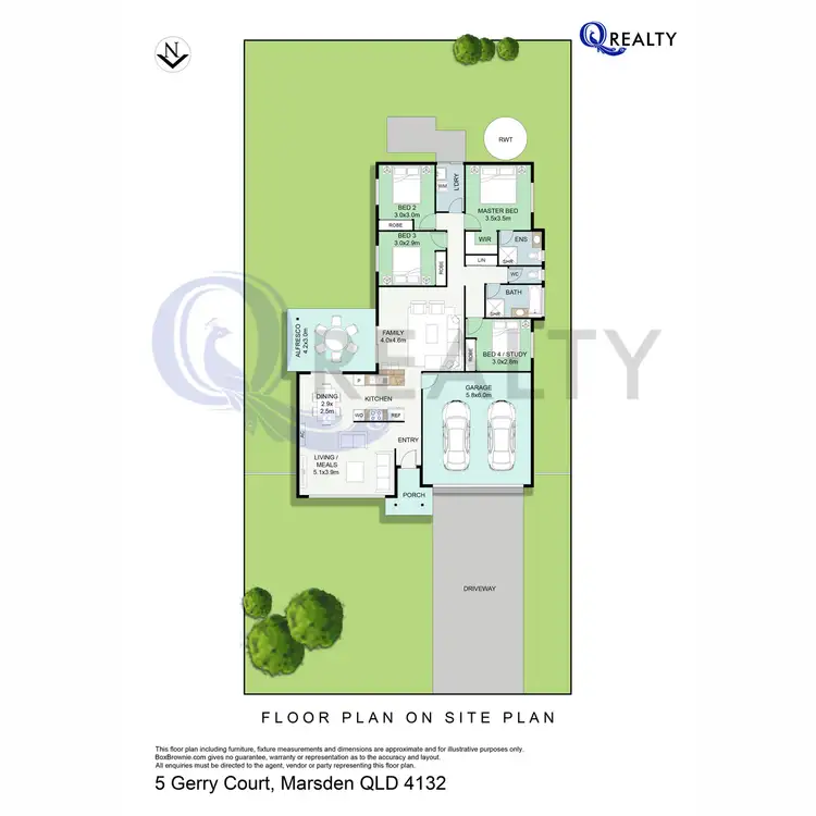 Floorplan of Homely house listing, 5 Gerry Court, Marsden QLD 4132