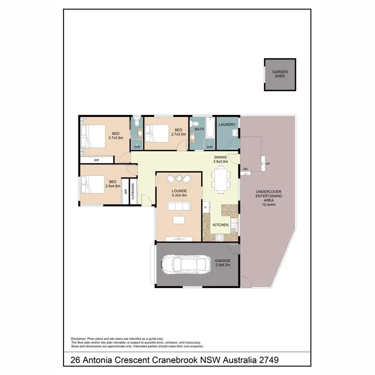 Floorplan of Homely house listing, 26 Antonia Crescent, Cranebrook NSW 2749