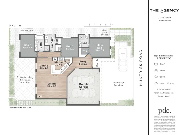 Floorplan of Homely house listing, 223A Huntriss Road, Doubleview WA 6018