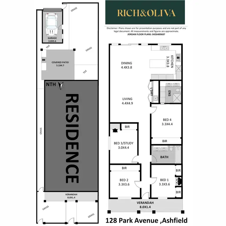 Floorplan of Homely house listing, 128 Park Avenue, Ashfield NSW 2131