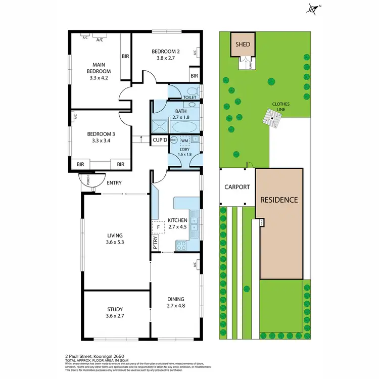 Floorplan of Homely house listing, 2 Paull Street, Kooringal NSW 2650