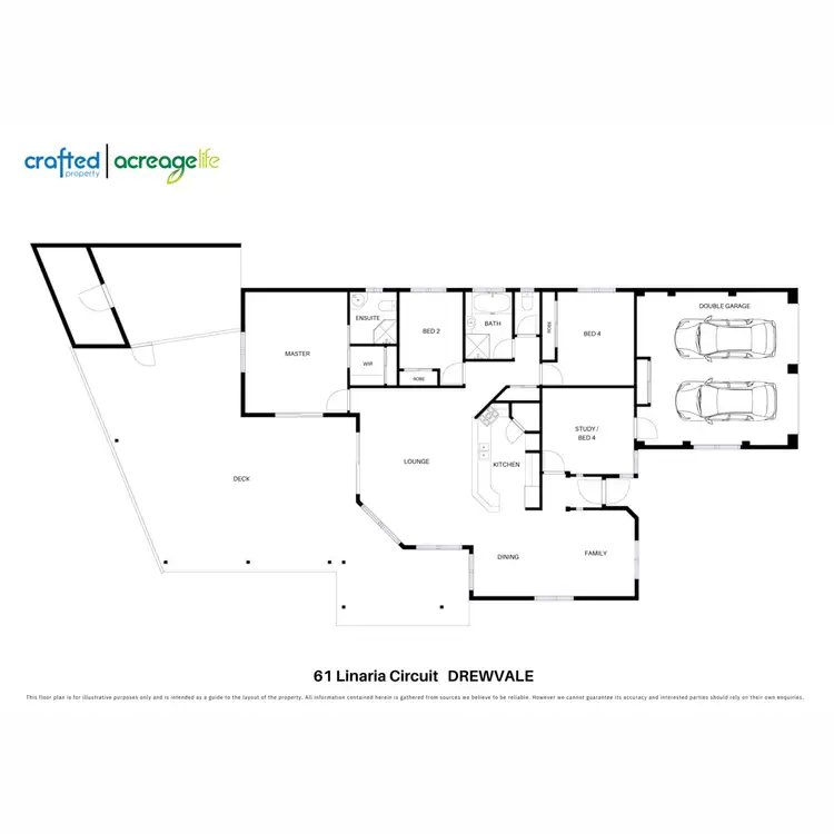 Floorplan of Homely house listing, 61 Linaria Circuit, Drewvale QLD 4116