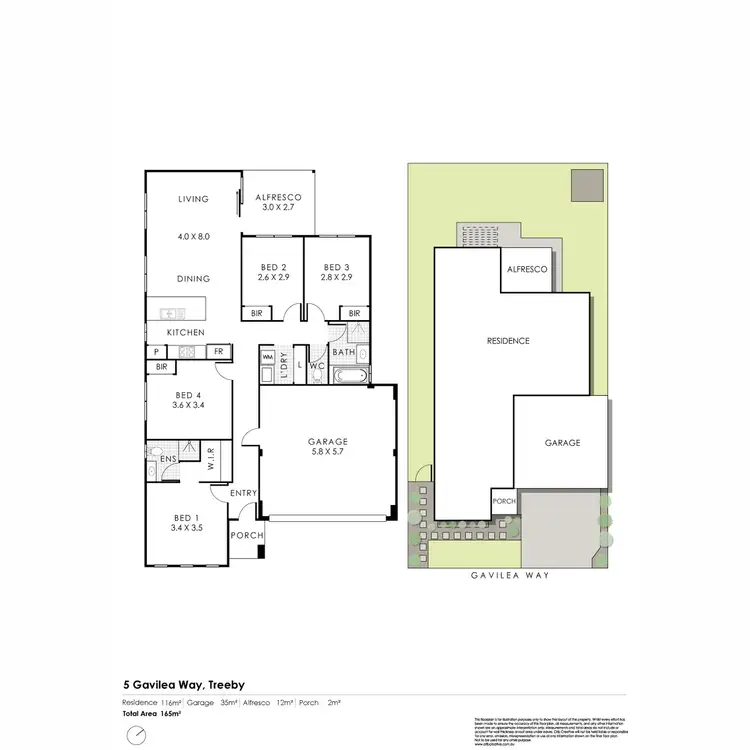 Floorplan of Homely house listing, 5 Gavilea Way, Treeby WA 6164