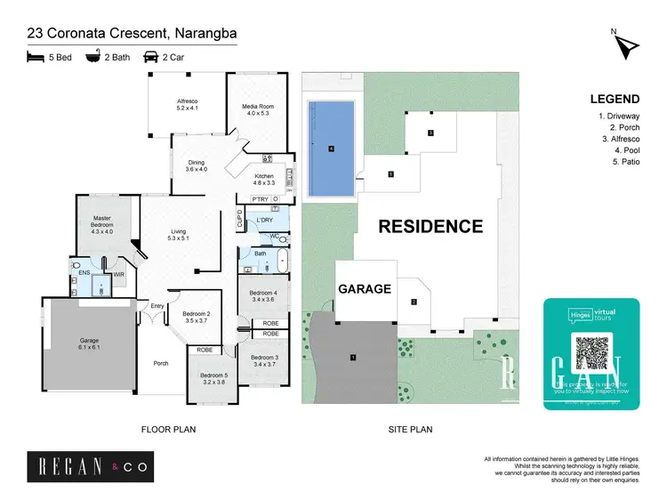 Floorplan of Homely house listing, 23 Coronata Crescent, Narangba QLD 4504