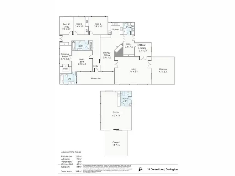 Floorplan of Homely house listing, 11 Owen Road, Darlington WA 6070