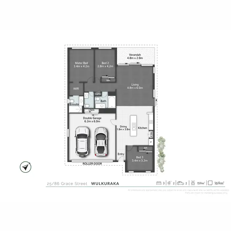 Floorplan of Homely townhouse listing, 25/86 Grace Street, Wulkuraka QLD 4305