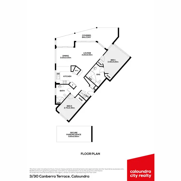 Floorplan of Homely unit listing, 3/30 Canberra Terrace, Caloundra QLD 4551