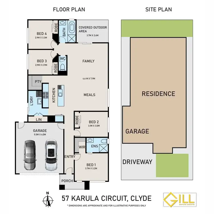 Floorplan of Homely house listing, 57 Karula Circuit, Clyde VIC 3978