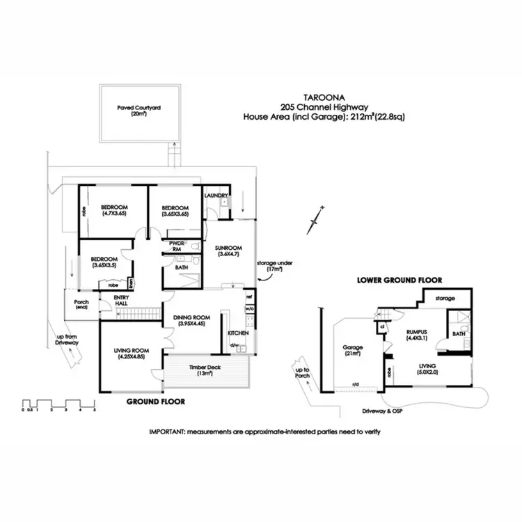 Floorplan of Homely house listing, 205 Channel Highway, Taroona TAS 7053