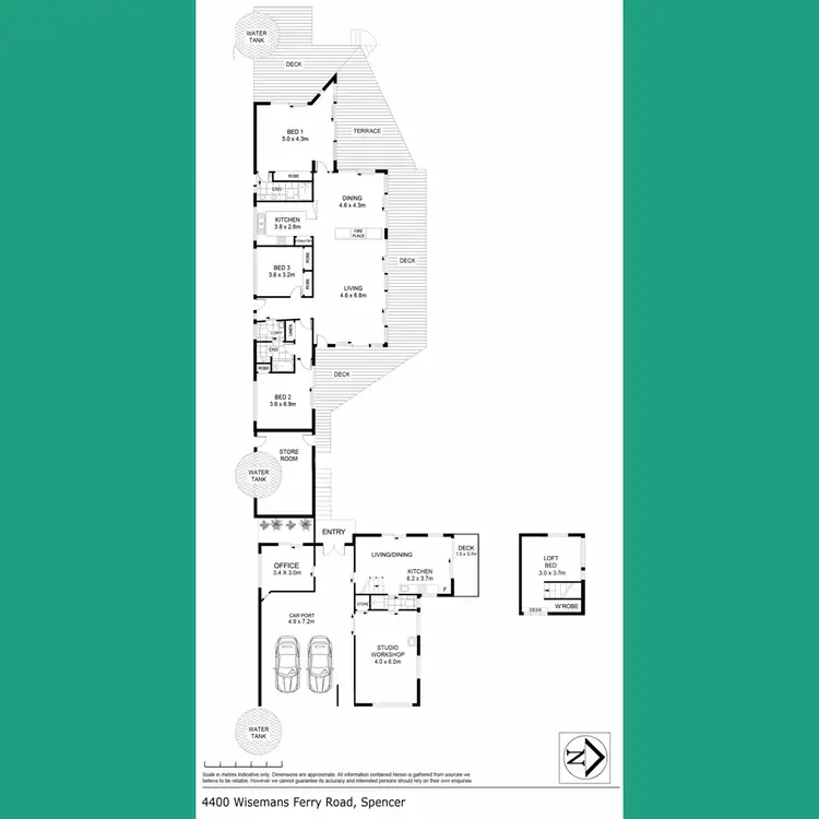 Floorplan of Homely rural property listing, 4400 Wisemans Ferry Road, Spencer NSW 2775