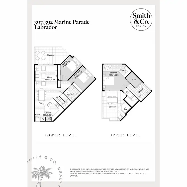 Floorplan of Homely apartment listing, 307/392 Marine Parade, Labrador QLD 4215