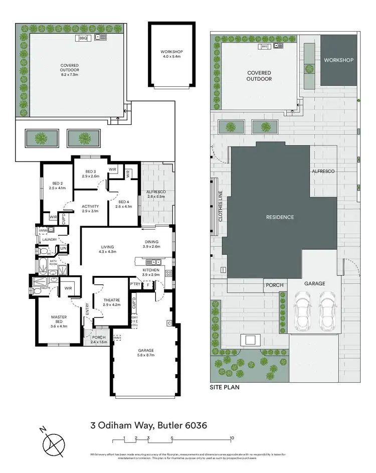 Floorplan of Homely house listing, 3 Odiham Way, Butler WA 6036