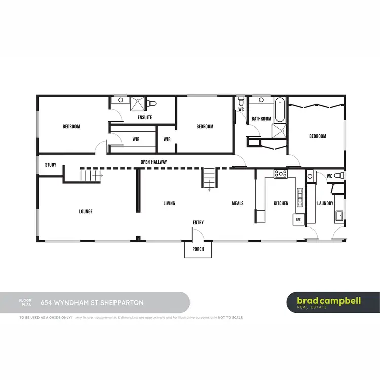 Floorplan of Homely house listing, 654 Wyndham Street, Shepparton VIC 3630